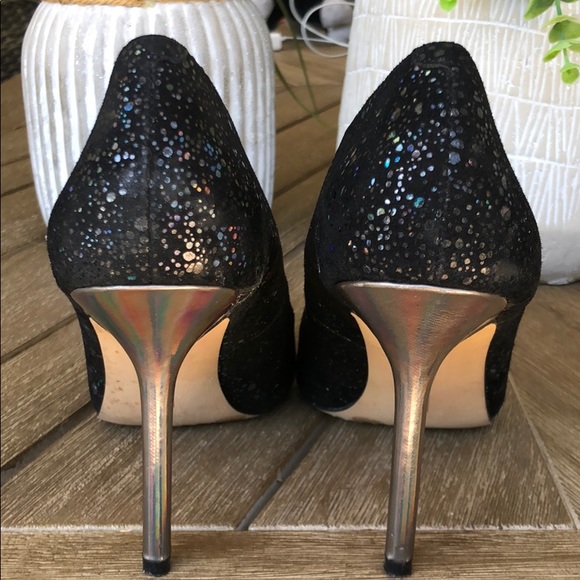 (Sold) Vince Camuto Harty Heels Black Iridescent - Picture 4 of 8